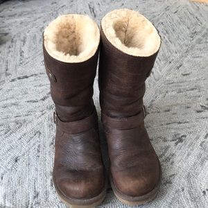 Brown leather UGG Sutter boot